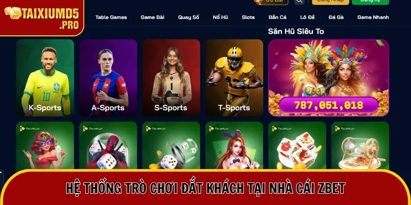 Nhà Cái Zbet | Review Toàn Diện Từ A Đến Z Cho Bạn 1 Hệ thống trò chơi đắt khách tại nhà cái Zbet